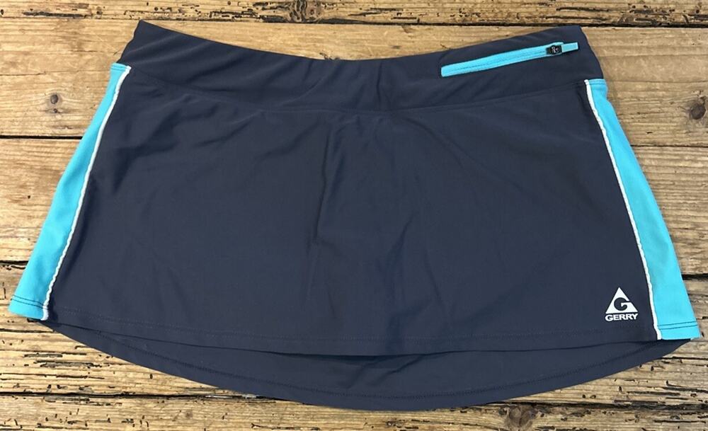 Gerry Women’s Gray/Blue Swim Skirt Size S NWOT